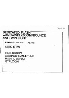 Cobra 30 TD Twin manual. Camera Instructions.